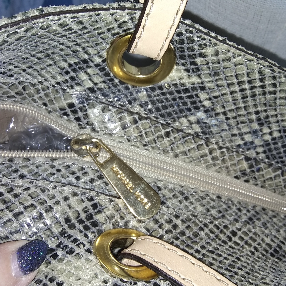 Michael Kors Python Tote, GUC - Picture 5 of 7